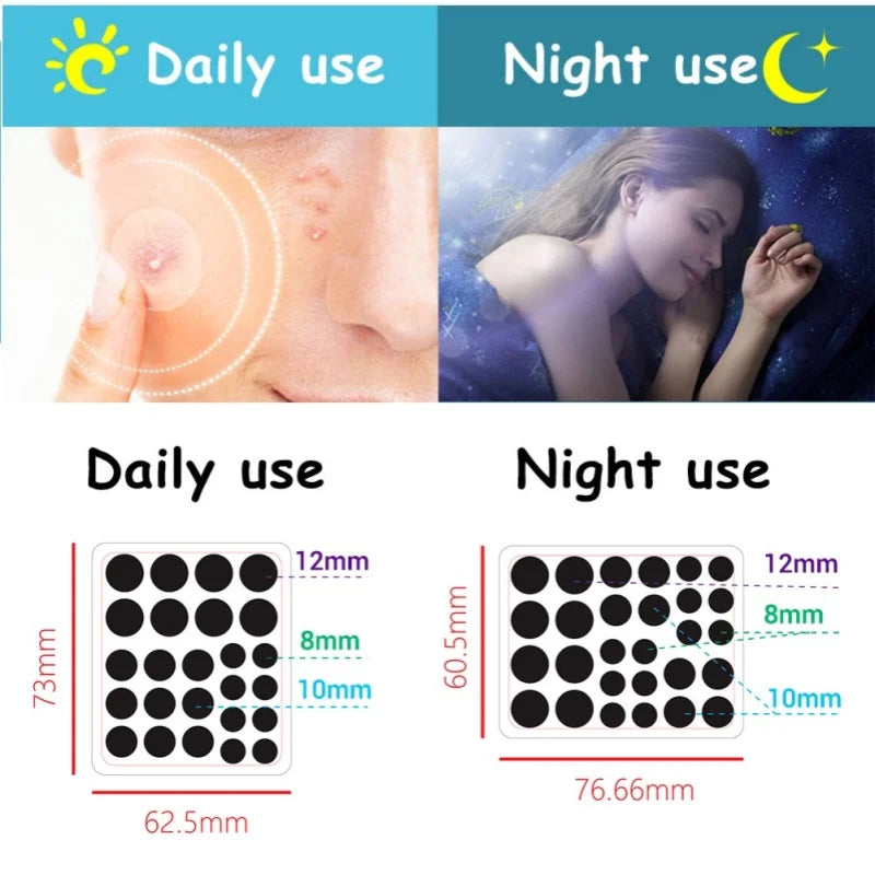Invisible Acne Pimple Patch Waterproof & Breathable 25/28 Patches Acne Pimple Covering Sticker