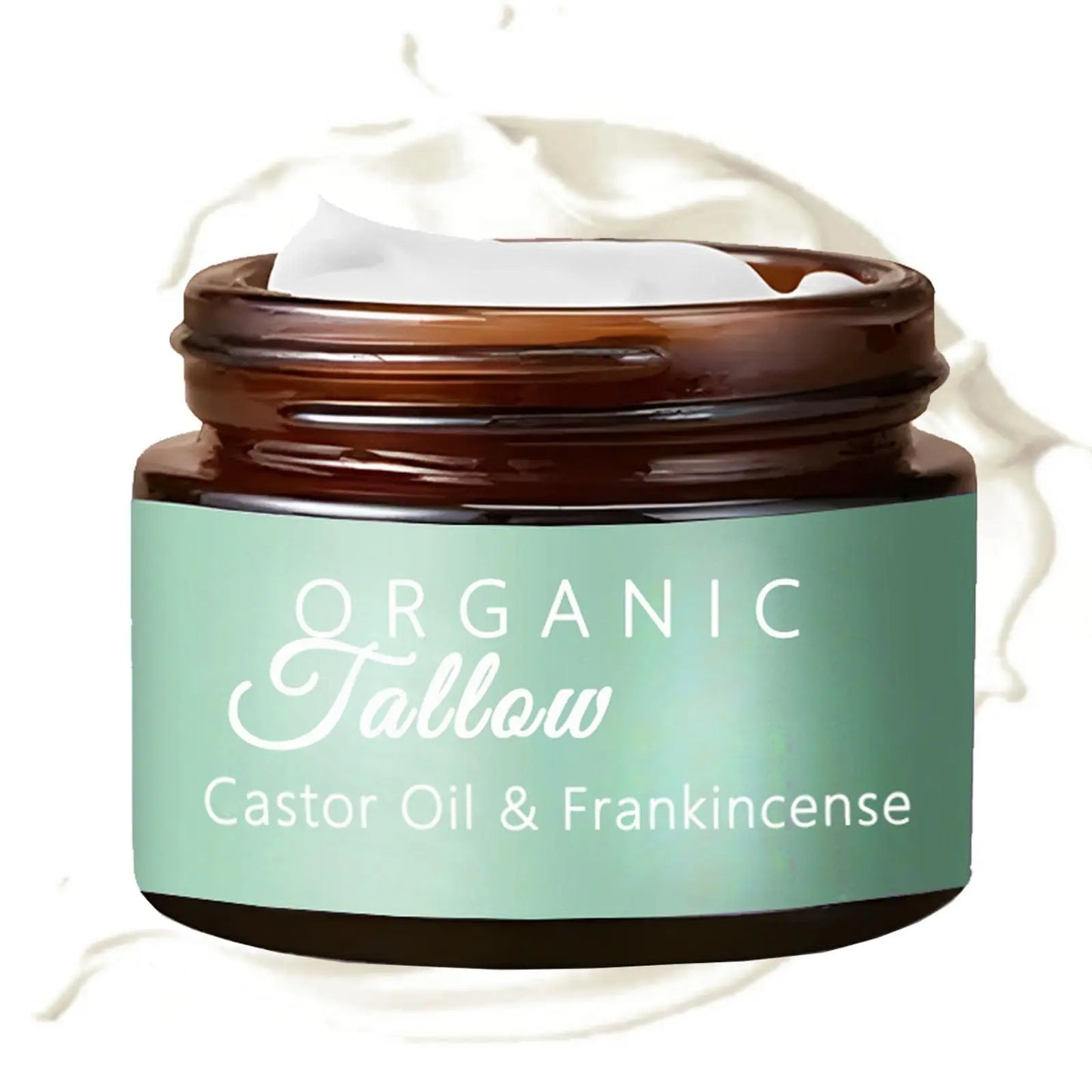 60G Grass Fed Beef Tallow Face Body Moisturizer with Frankincense Oil and Castor Oil,Skin Hydrating Face Moisturizing Cream